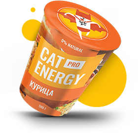 Cat energy pro вкус курица 500 г